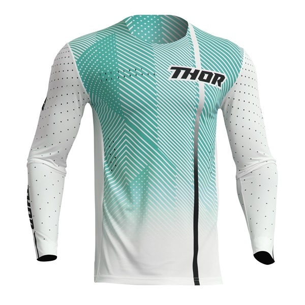 ☆最終アウトレット'23 PRIME TECH MXジャージ WHITE/TEAL THOR