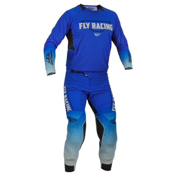 ★最終アウトレット '23  EVOLUTION DST MXウエア上下セット BLUE/GRAY　FLY【アウトレット：送料無料対象外、返品・交換不可】