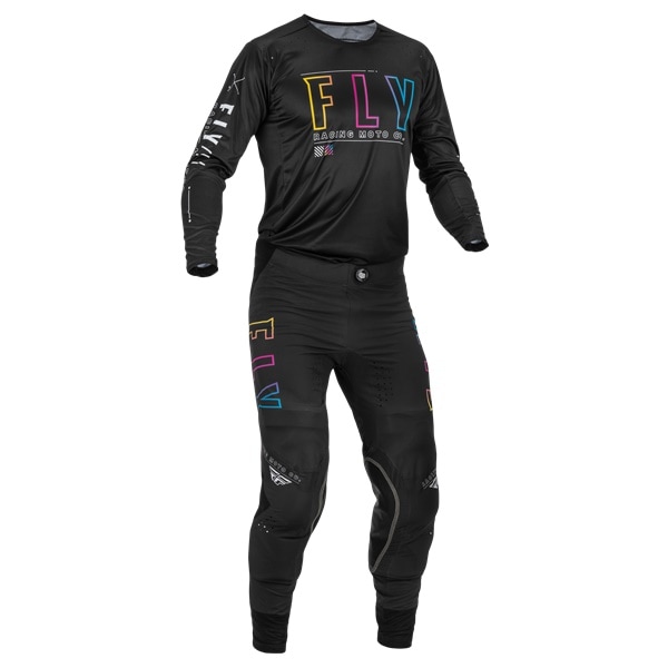 ★最終アウトレット '23 LITE SE AVENGE MXウエア上下セット BLACK/SUNSET FLY　【アウトレット：送料無料対象外、返品・交換不可】