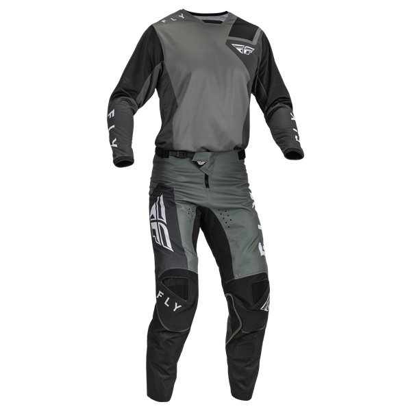★最終アウトレット '23 KINETIC JET  MXウエア上下セット GRAY/D.GRAY/BLACK FLY　【アウトレット：送料無料対象外、返品・交換不可】