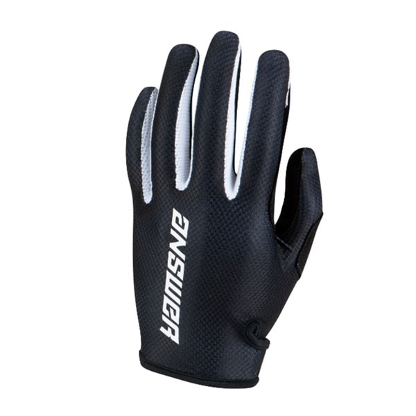 ★最終アウトレット　 '22/23継続モデル 【キッズ】 ASCENT MXグローブ BLACK/WHITE ANSWER　【アウトレット：送料無料対象外、返品・交換不可】
