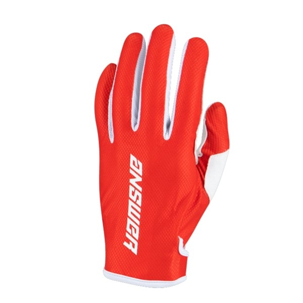 ★最終アウトレット　 '22/23継続モデル 【キッズ】 ASCENT MXグローブ RED/WHITE ANSWER　【アウトレット：送料無料対象外、返品・交換不可】