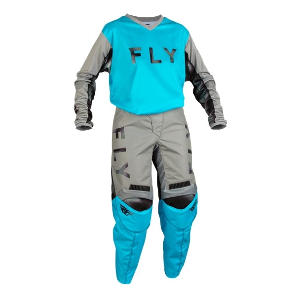 ★最終アウトレット 【ガールズ】  '23 F-16  MXウエア上下セット ＳＫＹ ＢＬＵＥ/ＬＩＧＨＴ ＧＲＡＹ ＦＬＹ　【アウトレット：送料無料対象外、返品・交換不可】