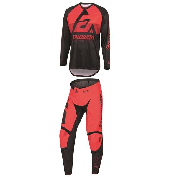 ★最終アウトレット　 '23 【キッズ】 SYNCRON CC 上下セット RED/BLACK ANSWER　【アウトレット：送料無料対象外、返品・交換不可】