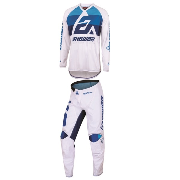 ★最終アウトレット　 '23 【キッズ】 SYNCRON CC 上下セットBLUE/WHITE ANSWER　【アウトレット：送料無料対象外、返品・交換不可】