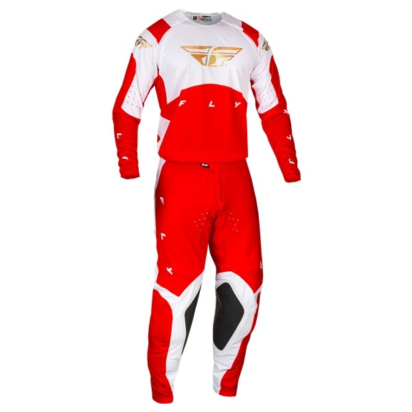 最終アウトレット'24モデル EVOLUTION DST MXウエア 上下セット RED/WHITE/IRIDIUM FLY【アウトレット：送料無料対象外、返品・交換不可】