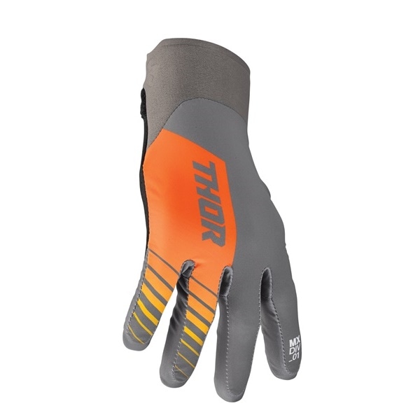 最終アウトレット'24モデル AGILE ANALOG MXグローブ CHARCOAL/ORANGE THOR【アウトレット：送料無料対象外、返品・交換不可】