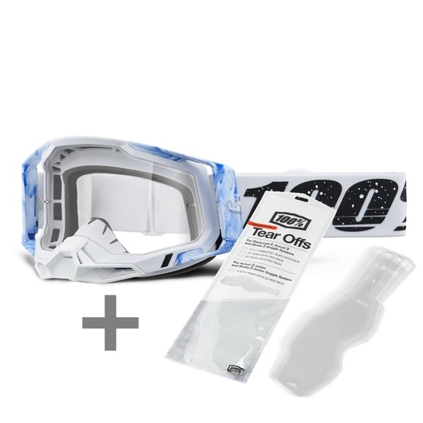 ゴーグル＆ラミネートティアオフセット　'23  RACECRAFT2 ゴーグル Mixos 100％