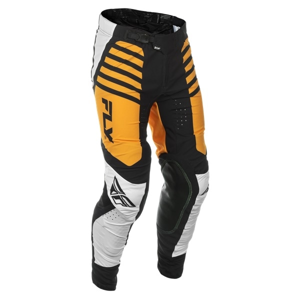 FLY LITE MXパンツ ホワイト/ブラック/マスタード ＜アウトレット：送料無料対象外、返品・交換不可＞