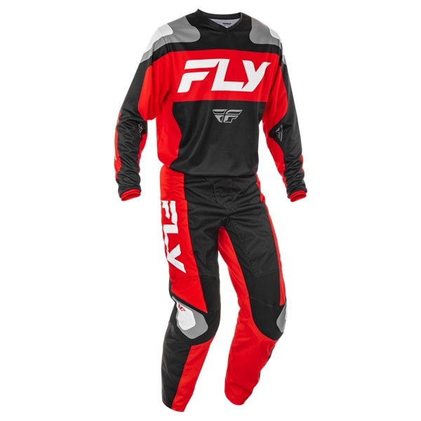 FLY F-16 MXウエア 上下セット ブラック/レッド/ホワイト ＜アウトレット：送料無料対象外、返品・交換不可＞