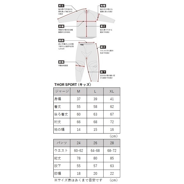 キッズ】THOR SPORT RIOT ブルー MXパンツ ＜アウトレット：送料無料