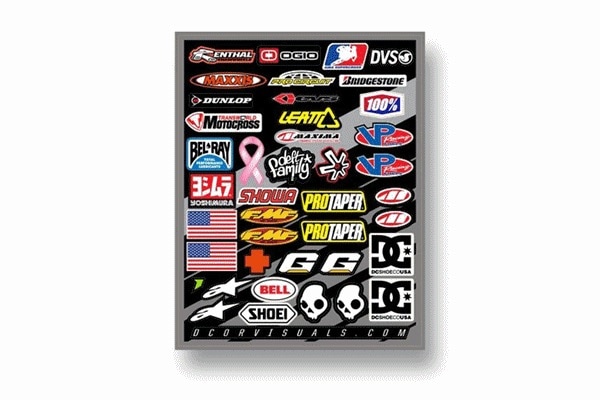 D'COR ステッカーキットHELMET LOGOS ［40-90-106］