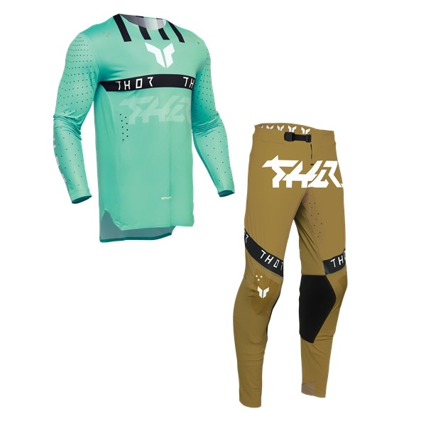 THOR  SPORT FLITE ミント/コッパー MX上下セット＜アウトレット：送料無料対象外、返品・交換不可＞