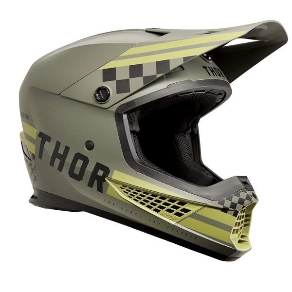 こちらは【林道はじめの一歩 同時購入価格の'24モデル SECTOR2 SG ヘルメット COMBAT：ARMY/BLACK ［SG/PSC・MFJ公認] THOR】です。