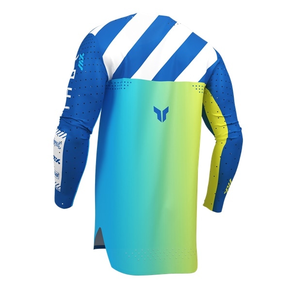 THOR SPORT SYNTH ブルー MXジャージ | モトクロスウエア,大人,THOR