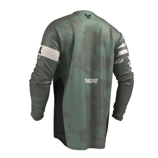 THOR LAUNCH BLEACH ブラック/カモ MXジャージ | モトクロスウエア
