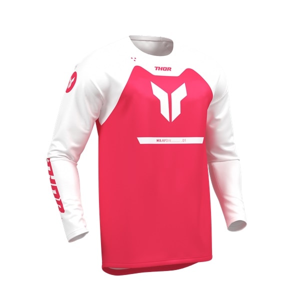 【キッズ】THOR RIDE MODE MENACE レッド MXジャージ 