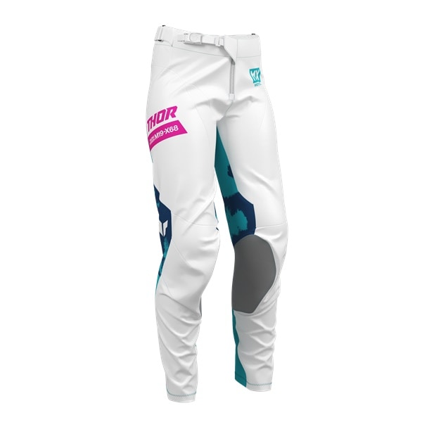 【ガールズ】 THOR LAUNCH BLEACH ホワイト/アクア MXパンツ 