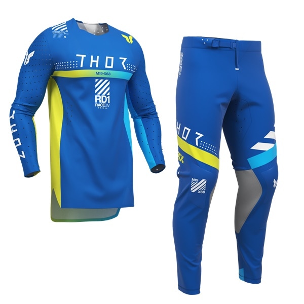 thor バイクウェアセット ジャージ（L）・パンツ（34）・グローブ（L） CW-X ワコール Wacoal シーダブリューエックス ジェネレーター