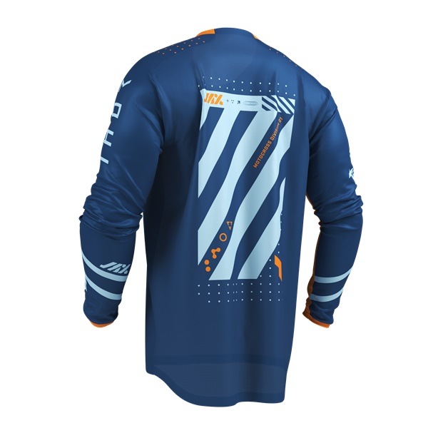 【キッズ】THOR LAUNCH FUTURA ネイビー/オレンジ MXウエア 上下セット