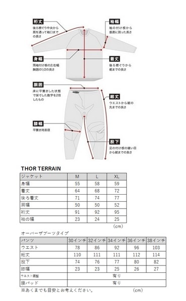 THOR TERRAIN アーミー/チャコール (オーバーザブーツタイプパンツ) EDウエア上下セット(ジャケット)