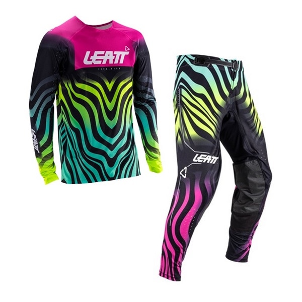 LEATT 5.5 MXウエア 上下セット タイガー ピンク