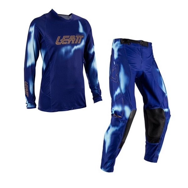 【ガールズ】 LEATT 4.5 MXウエア 上下セット ディープブルー