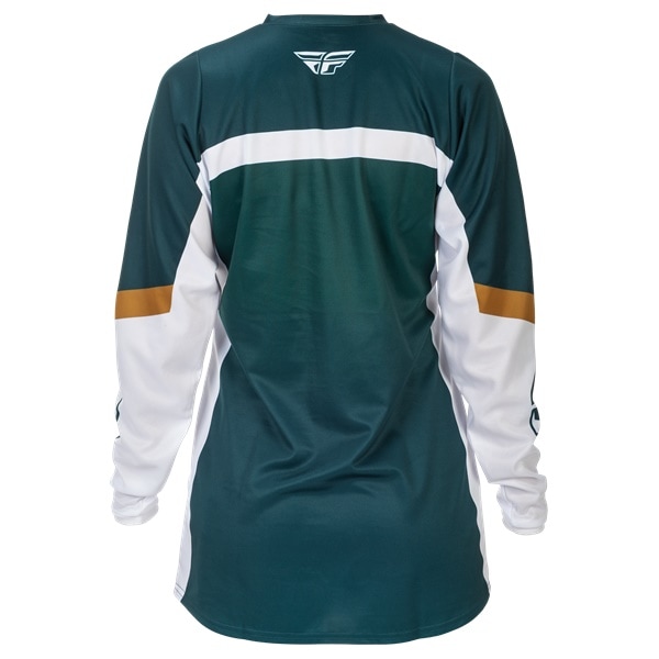 【ガールズ】FLY F-16 ティール/ホワイト/ゴールド MXジャージ