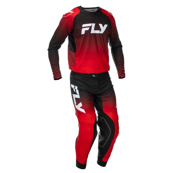 FLY EVOLUTION DST レッド/ブラック/ホワイト MXウエア 上下セット