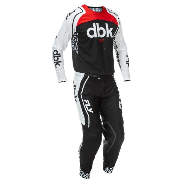 FLY EVOLUTION DST SPECIAL EDITION DBK ブラック/ホワイト/レッド MXウエア 上下セット
