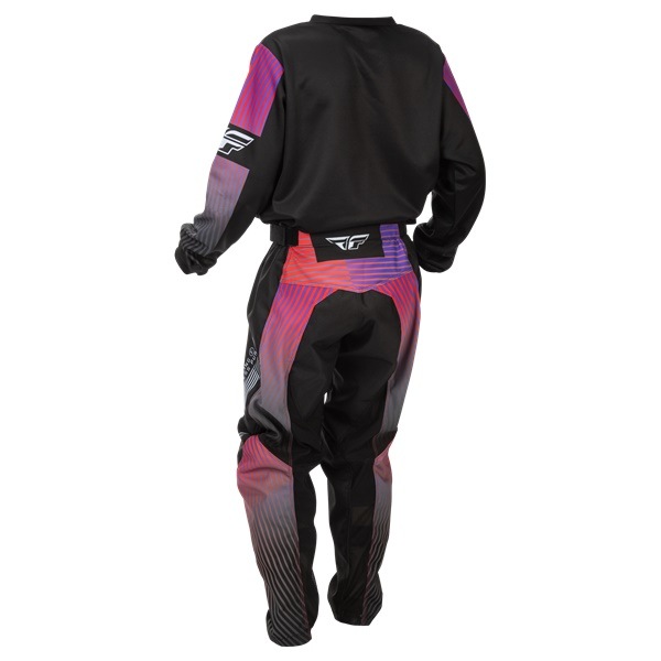 【キッズ】F-16 ブラック/レッド/パープル MXウエア 上下セット