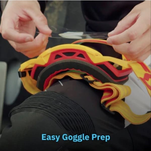 ゾーン 2BA 21g Goggle Zone ユニバーサル MXレンズ プロテクター 4パック | すべての