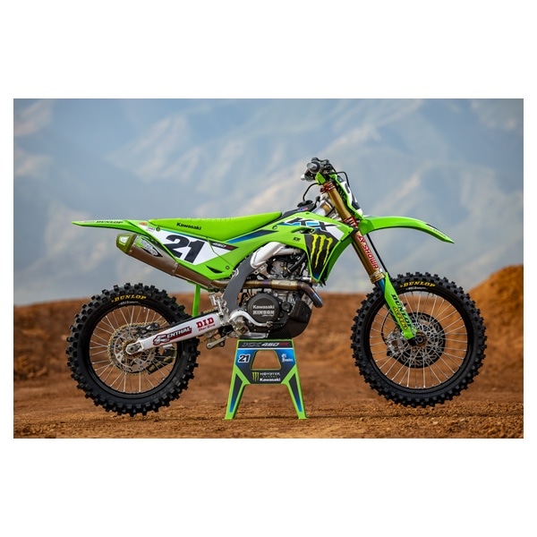 【KX250 '22~24】 MEK コンプリートキット '25デザイン バックグラウンド：ブラック DCOR