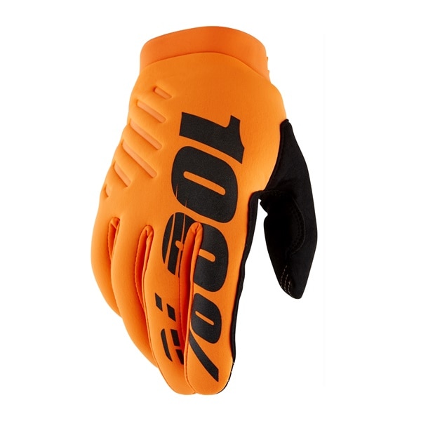 ＜WINTER BARGAIN＞ 【キッズ秋冬用】 22fa BRISKER COLD WEATHER MXグローブ フローオレンジ/ブラック 100% (1双用)