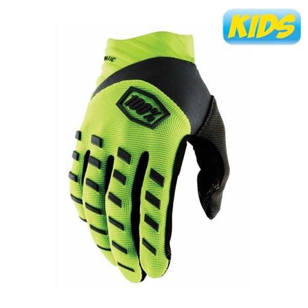 ＜WINTER BARGAIN＞ 【キッズ】 21fa 100% AIRMATIC グローブ F.YELLOW/BLACK (2双用)