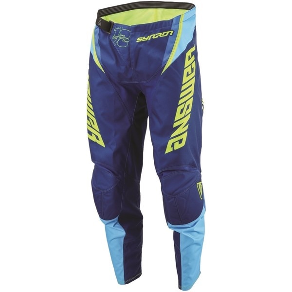 ＜WINTER 【BARGAIN＞【キッズ】 SYNCRON ENVENOM MXパンツ BLUE/ACID ANSWER ＜アウトレット：返品・交換不可＞