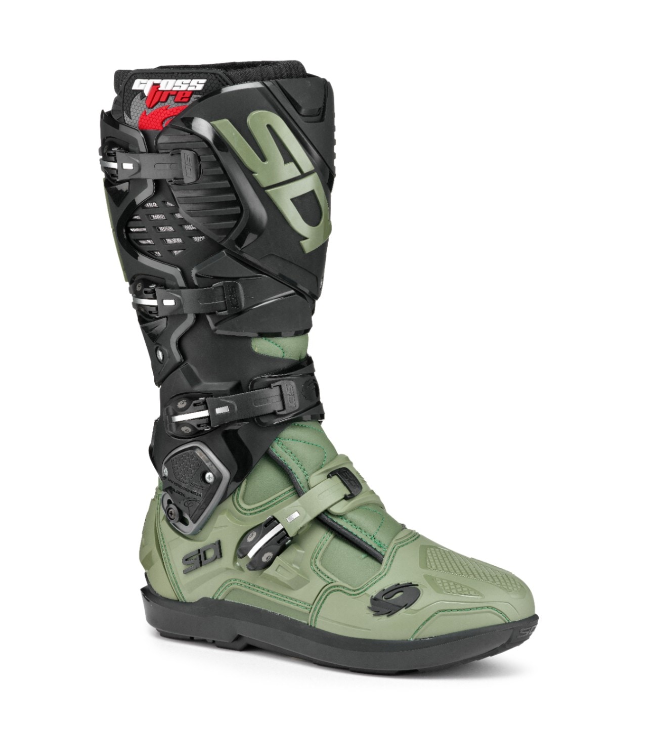 ＜WINTER BARGAIN＞ アーミー/ブラック  SIDI CROSSFIRE 3 SRS 交換式SRSソールモデル