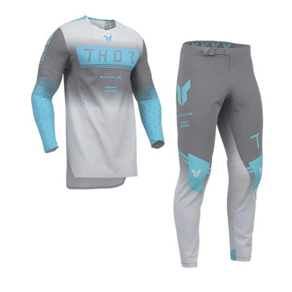 THOR SPORT GEO チャコール/グレー MX上下セット