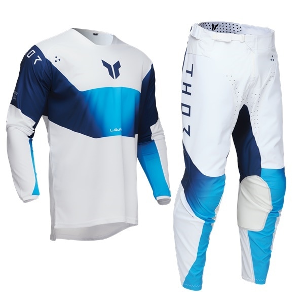 タイムセール＞ THOR LAUNCH STORM ホワイト MX上下セット