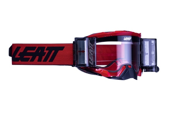 ＜サマーバーゲン＞VELOCITY 5.5 ロールオフ ゴーグル レッド LEATT★フィルム2本プレゼント★ 【セール商品につき返品・交換不可】