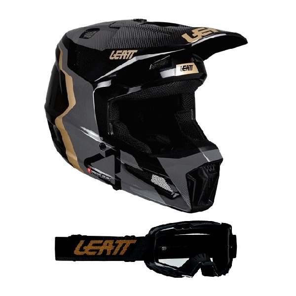 ＜春の開幕応援セール＞ 【キッズ】LEATT MOTO 3.5 ヘルメットキット ブラック［SG規格］[MFJ公認]