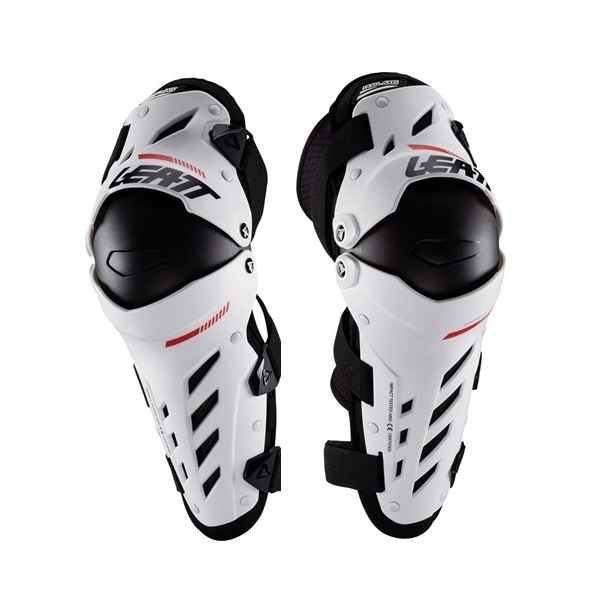 ＜春の開幕応援セール＞ （ホワイト） LEATT “DUAL AXIS” ニーシンガード '22モデル ＜左右セット＞