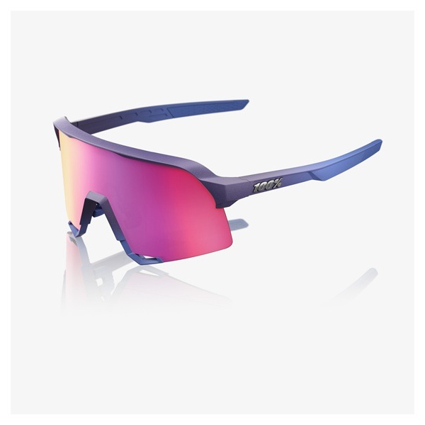 ＜3月下旬 入荷予定＞100% S3 サングラス　Satin Storm Metallic（パープル ミラーレンズ）