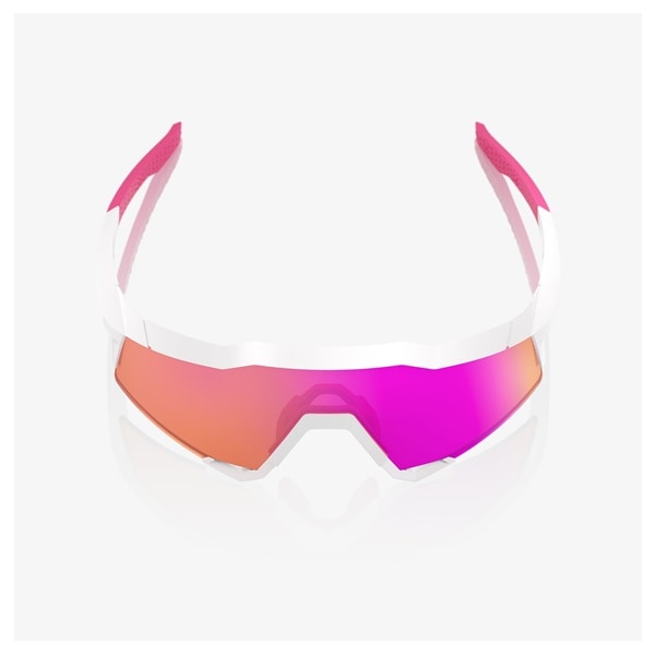 100% SPEEDCRAFT サングラス Matte White/Pink（Hiper バイタル ピンク