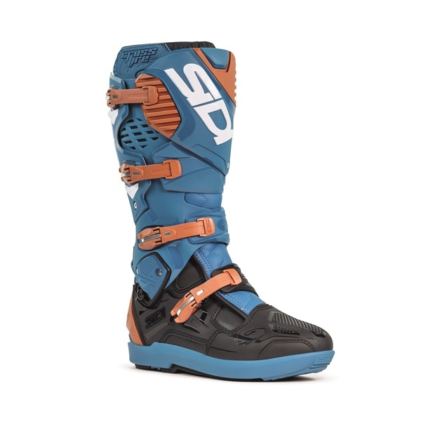 ＜お盆セール＞ ぺトロール/ブロンズ SIDI CROSSFIRE 3 SRS ブーツ 交換式SRSソールモデル
