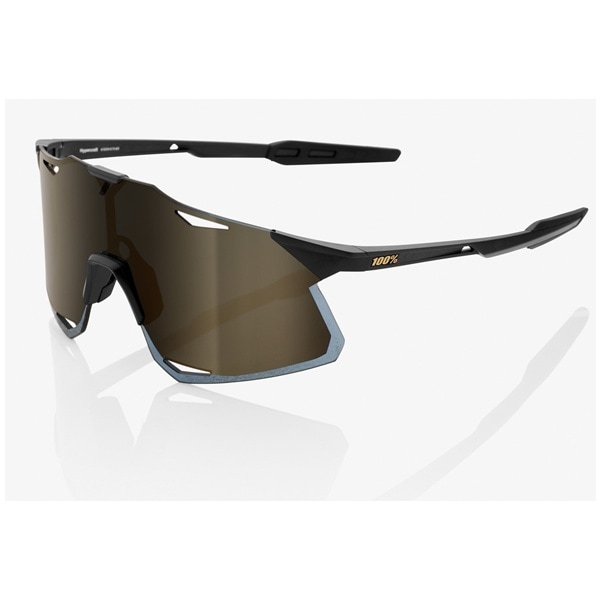 100% HYPERCRAFT サングラス　Matte Black（ソフト ゴールドミラーレンズ）