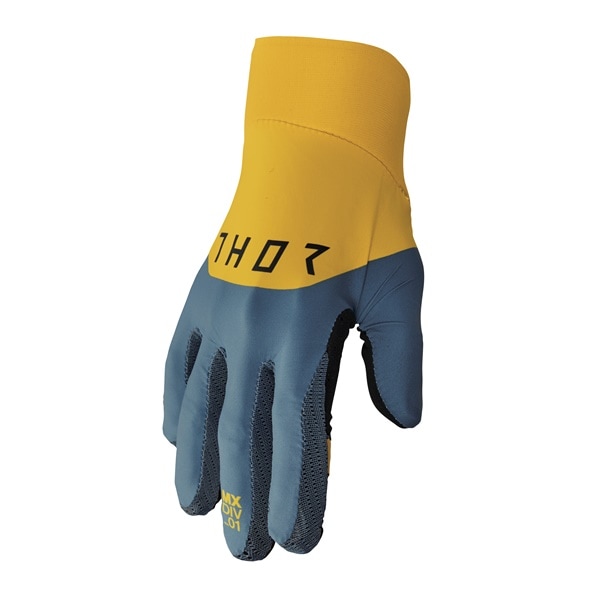 最終アウトレット'23モデル AGILE RIVAL MXグローブ ティール/イエロー THOR【アウトレット：送料無料対象外、返品・交換不可】