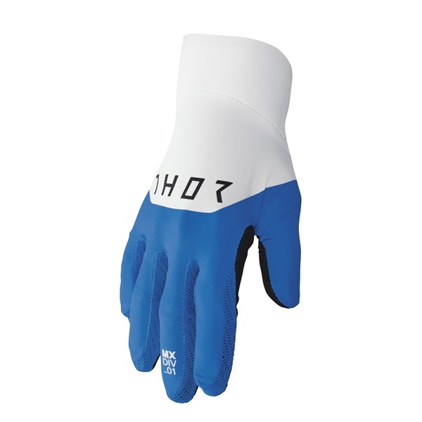 最終アウトレット'23モデル AGILE RIVAL MXグローブ ブルー/ホワイト THOR【アウトレット：送料無料対象外、返品・交換不可】