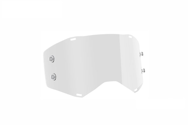 クリア SCOTT PROSPECT用 ワークスレンズ （ピン付き）保護フィルムなし　純正