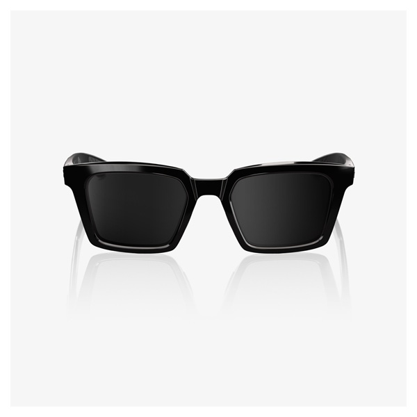 100% ERBA サングラス Polished Black（ブラックミラーレンズ